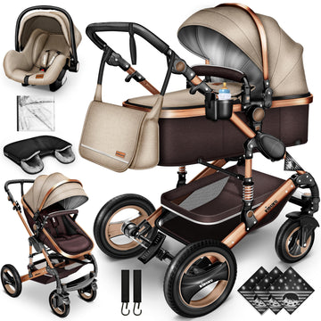 KIDUKU 3-in-1 XXL Complete Pram Set incl